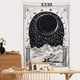 thumbnail image 2 of Tapiz de pared de luna negra Patrón de tarot La luna La estrella El sol Colgante de pared Edad Media Europa Adivinación Blanco y negro Gran formato, 2 of 5