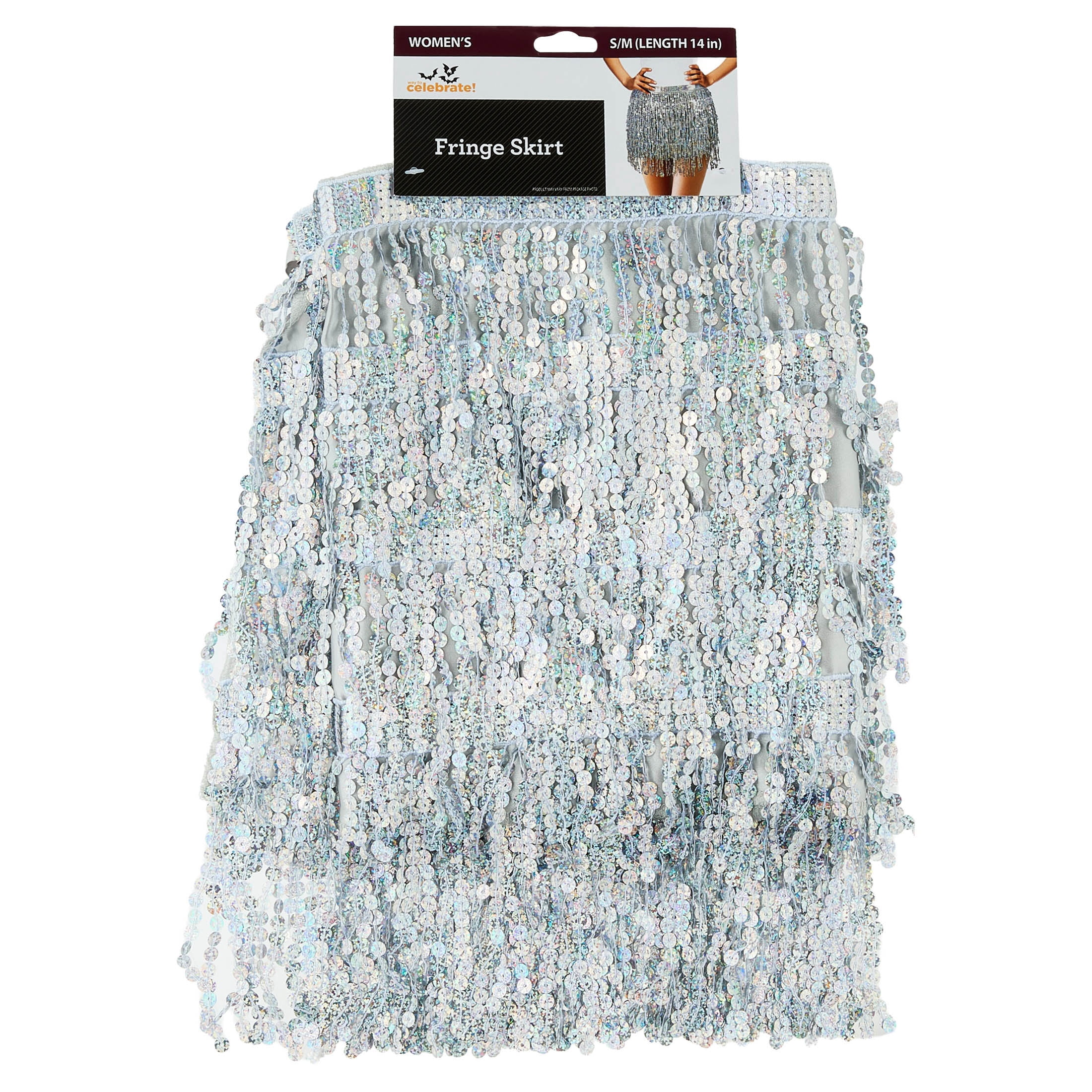 Fringe Skirt Costume Accessory for Adults, Multicolor, S/M, Halloween by Way To Celebrate