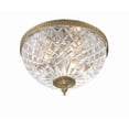 thumbnail image 2 of Crystorama Ceiling Mount 12" Wide Olde Brass Ceiling Light, 2 of 12