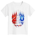 thumbnail image 3 of TOWED22 Patriotic Girls Tee 4th of July American Flag Tops T-Shirts Short Sleeve Shirts for Kids 2-12 Years(White,2-3 Y), 3 of 3