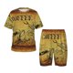 thumbnail image 1 of Balery Coffee Vintage Conjunto de Pijama Infantil de Manga Corta con Estampado – Ropa de Dormir de Algodón Suave-Medium, 1 of 6