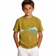 thumbnail image 3 of Hiijoy Yellow Tees for Boys Casual Graphic Short Sleeves Round Neck T-Shirts, Sizes 2-15, 3 of 3