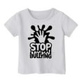 thumbnail image 4 of PMVFHDE Hauts à Manches Courtes pour Filles T-Shirts d'Été pour Filles T-Shirts Graphiques pour Filles T-Shirts Graphiques Manches Courtes Mode Décontractée Respirante Imprimée T-Shirt Blanc, 2-3 Ans, 4 of 4