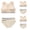 Skin Color 3pcs, variant on LYMAYTER Girls Lightweight Breathable Cotton Training Bra Set Elastic Soft Everyday Underwear