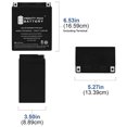thumbnail image 2 of Batterie de Remplacement YTX14AHL pour Neptune YTX14AHL-BS, 2 of 6