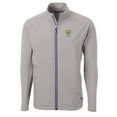 thumbnail image 2 of Men's Cutter & Buck Gray Fort Valley State Wildcats Big & Tall Adapt Eco Knit Hybrid Recycled Full-Zip Jacket, 2 of 3