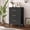 3-D Black, variant on Erosoei Modern Metal Nightstand 2 Drawer Dresser for Bedroom