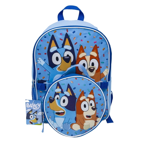 Fast Forward Bluey & Friends Backpack And Detachable Lunch Kit - 15" , 97966