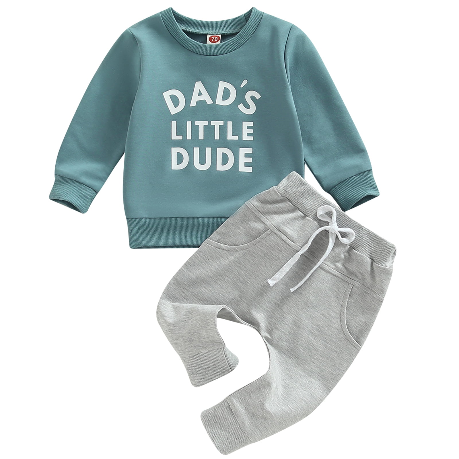 JYYYBF Newborn Toddler Baby Boy Sweatsuit Daddy Sweatshirt Tops and