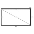 thumbnail image 3 of STR-169150 Silver Ticket, 150" Diagonal, 16:9 Cinema Format, 4K Ultra HD Ready, HDTV (6 Piece Fixed Frame) Projector Screen, White Material, 3 of 9