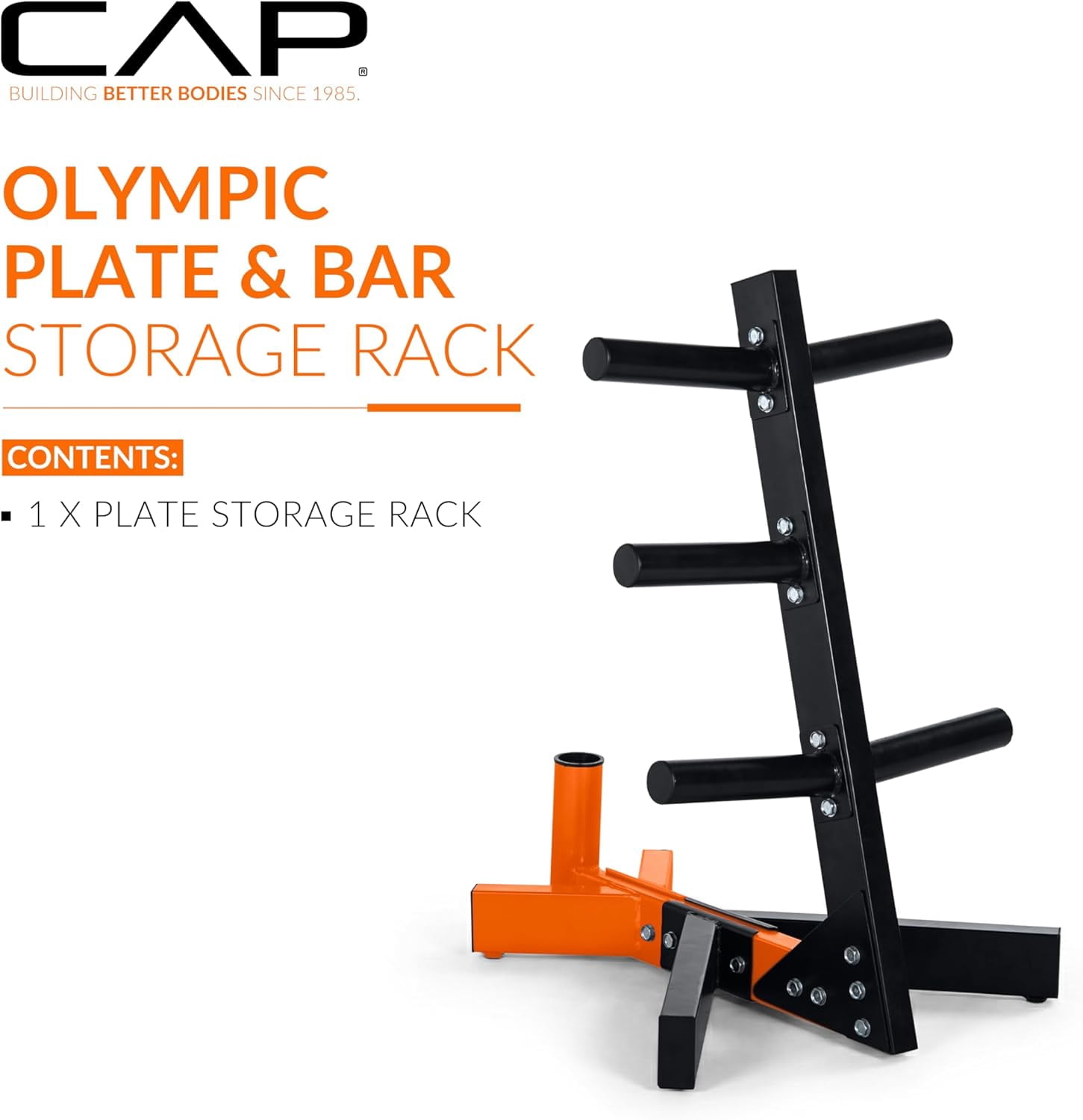 Body-Solid WT46 Olympic Plate Tree and Bar Holder - Walmart.com