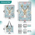 thumbnail image 2 of Extra Large Picnic Beach Blanket Waterproof Sand Proof Portable Outdoor Mat Hello Deer Face 80x118, 2 of 9