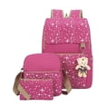 thumbnail image 1 of Mochila estilo universitario mochila de oso niñas estudiantes de secundaria mochila escolar de tres piezas, 1 of 6