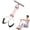 pink, variant on 3-Tube Foot Pedal Resistance Band Sit-Up Pull Rope, Portable Abdominal Workout Tummy Trainer, Multifunctional Home Gym Stretch Equipment for Leg Arm Waist Exercise