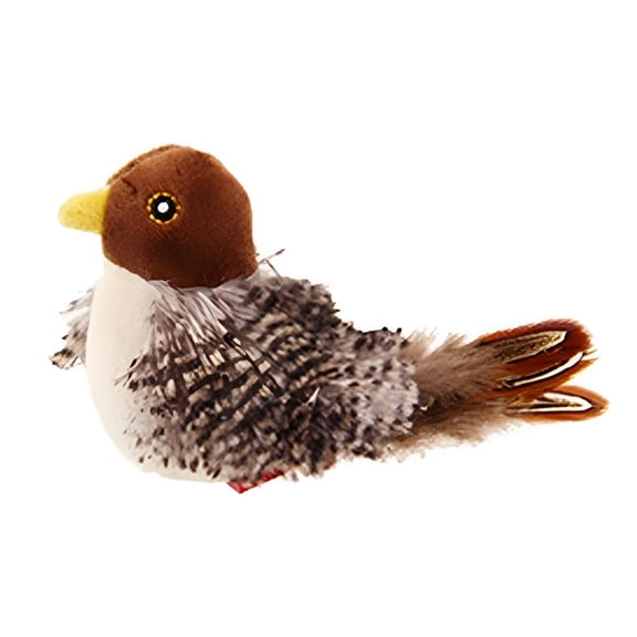 CYFW Rechargeable Chirping Bird Cat Toy,Flapping Sparrow Interactive