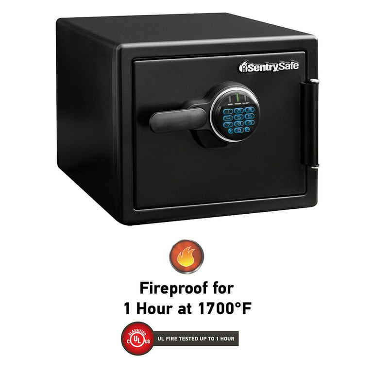 SentrySafe Home Fireproof & Waterproof Safe, Digital Keypad Lock