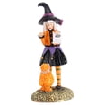 thumbnail image 2 of HANDIED Desktop objects Bewitching Halloween Witch Doll Statue Decorative Tabletop Figurine Resin Home Desktop Decor, 2 of 7