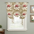 thumbnail image 2 of Camels Palm Trees Balloon Curtains 63 Inch Length for Living Room/Bedroom, Desert Date Coconut Trees Leaves Cords Beige Rod Pocket Privacy Door Curtains Decorative Tie Up Shade for Window 52"x63", 2 of 8