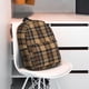 thumbnail image 3 of Easygdp khaki coffee plaid Mochila Ligera de 15 Pulgadas para Estudiantes, Mochila Cómoda para la Escuela y Viajes, Correas Ajustables, 3 of 6