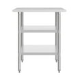 thumbnail image 6 of Flash Furniture 30x48 Portable Prep and Work Table with NSF Certified 18 Gauge Stainless Steel Top Shelf and 2 Adjustable Galvanized Steel Undershelves, 6 of 8
