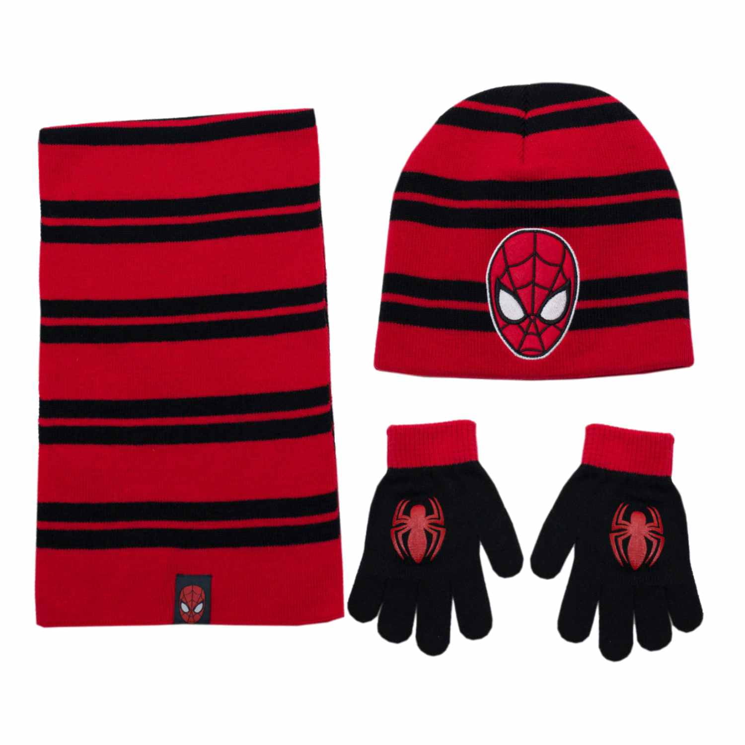 spiderman hat scarf and gloves