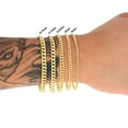 thumbnail image 5 of Nuragold 14K Real Yellow Gold Miami Cuban Lightweight Link Chain Bracelet 7"-9" (3mm-12.6mm) Italian Jewelry for Men & Women, 5 of 12