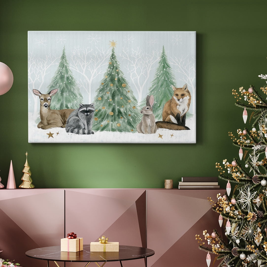 Christmas in the Forest Collection A- Gallery Wrapped Canvas