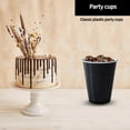 thumbnail image 3 of JJEAN-Hanna K. Signature Disposable Plastic Party Cups, Heavy-Duty 18 oz Black Cups, 50 Count, 3 of 4