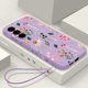 thumbnail image 3 of Funda de lujo con cordón y estampado de flores para Samsung Galaxy, cubierta de silicona Ultra, A55, A54, 5G, A35, A25, A15, A14, A34, A52, S21 FE, S22, S23, S24, 3 of 5