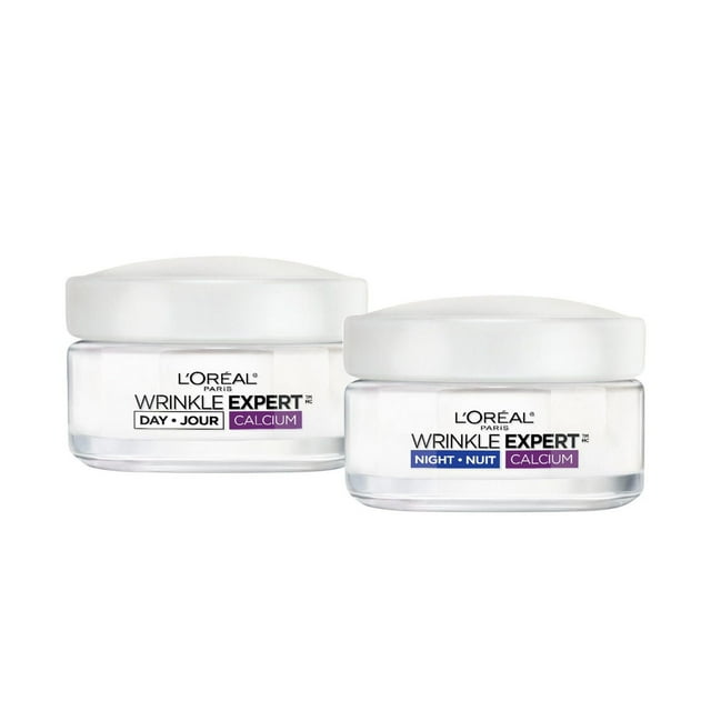 Crème de Jour & Crème de Nuit 55+ Anti-Rides avec Calcium, 1 Kit | Wrinkle Expert