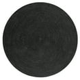 thumbnail image 2 of JONATHAN Y ANSA 4' Round Area Rug, Zara Braided Coastal Cottage Jute - Black, RNF116F-4R, 2 of 6
