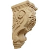 Ekena Millwork 4 7/8"W x 5 1/2"D x 10 7/8"H Medium Grape Bunches Corbel, Cherry