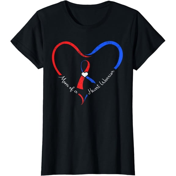 Mom Of A Heart Warrior Surgery Patient Coronary Disease T-Shirt
