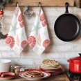 thumbnail image 6 of Red Orange Coastal Kitchen Towels Set of 3, Starfish Shell Coral Summer Beach Ocean Absorbent Dish Towels for Kitchen, Microfiber Hand Towel, Quick Drying Tea Towel for Cleaning Decorative Dishcloths, 6 of 7