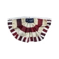 thumbnail image 2 of Miwamany Patriotic Pleated Fan Flag Banner,4th of July Decorations for Outdoor Porch & Railing, Red White & Blue Decor for 4th of July, Memorial Day, Independence Day Decorations, 2 of 6