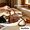 black, variant on Mini Top Handle Crossbody Bag for Women, PU Leather Small Square Shoulder Purse with Magnetic Snap, Adjustable Strap Daily Handbag, 5 Solid Colors