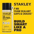 thumbnail image 2 of Sellador de espuma en aerosol STANLEY F905 Gaps & Cracks, 355 ml, 1 paquete, 2 of 7
