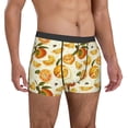 thumbnail image 5 of Men's Boxer Briefs, Cute Orange Honey Bee Soft Comfy Mens Underwear Boxer Briefs Breathable With Widen Waist, 5 of 7