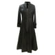 thumbnail image 4 of Abrigo de Cuero Largo Sólido Erógeno de Moda Para Mujer Otoño E Invierno Abrigo Cortavientos de Cuero de Imitación Odeerbi  ODB-6, 4 of 6