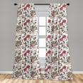 thumbnail image 5 of Ambesonne Fashion Curtains, Feminine Beauty Items, Pair of 28"x84", Black Pink Tan, 5 of 5