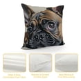 thumbnail image 4 of Throw Pillow Covers Little Cute Puppy Lovely Pet Cushion Case for Couch, Bed Or Sofa Pillows Case Black, 4 of 5