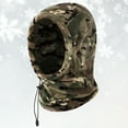 thumbnail image 2 of Glisme Winter Hat Unisex Outdoor Polar Thermal Warm Scarf Ear Integrated Plus Velvet Thick Windproof Stylish Headgear Coffee, 2 of 4