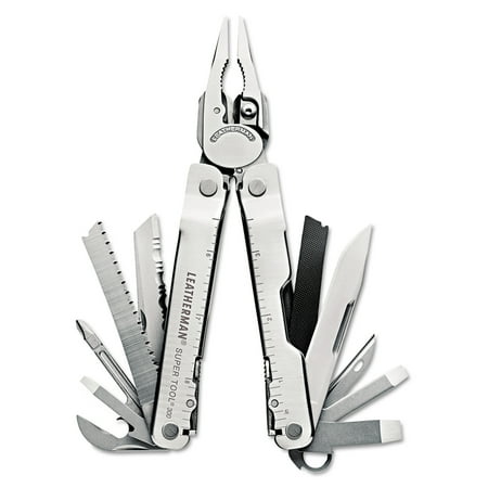 Leatherman Super Tool 300, 19 Functions, Stainless Steel, Leather Sheath