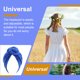 thumbnail image 4 of Guardurnaity Turbante Hijab musulmán con nudo de 2 capas, gorro elegante con cubierta en espiral, gorro de cabeza ancha, gorros de moda, accesorios Sombreros azul real, 4 of 6