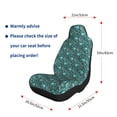 thumbnail image 5 of Rocae Lephants in the Jungle Print Seat Covers for Cars Trucks and SUVs,Easy to Install Cover Set-1, 5 of 9