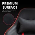 thumbnail image 3 of HD8000 Series Chaise Gaming avec Coussin Lombaire de Massage Rouge, 3 of 10