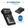 thumbnail image 3 of Sintonizador Mezclador de audio de 3 canales BT Tarjeta de sonido estéreo digital Sistema de consola DSP Efecto de escena con grabación de pista Tarjeta de sonido Función OTG Entrada XLR RCA para DJ S Meterk Sintonizador, 3 of 6