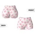 thumbnail image 5 of Lsque Cartoon Pig Pattern High Waisted Biker Shorts for Women-Tummy Control Fitness Athletic Workout Running Yoga Gym Shorts,Moisture-Wicking-Small, 5 of 9