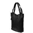 thumbnail image 3 of Sharo Classique Cuir Souple Cuir Souple Noir Hobo Cabas Sac à Main, 3 of 6