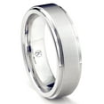 thumbnail image 1 of Andrea Jewelers Cobalt Xf Chrome 8MM Satin Finish Wedding Band Ring With Raised Center Sz 10.0, 1 of 4